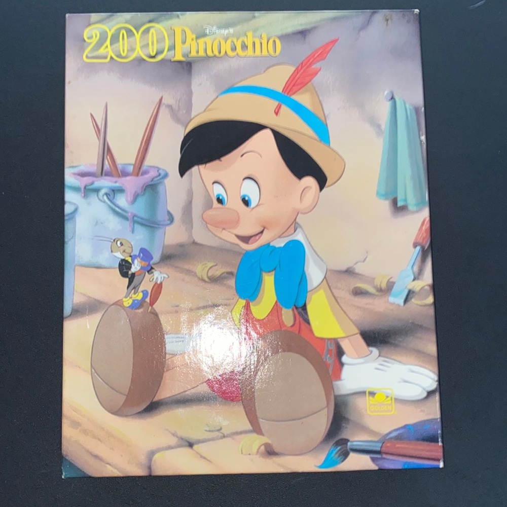 VINTAGE Disney's Pinocchio Golden 200 piece Jigsaw Puzzle